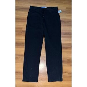 Womens NWT Old Navy Black Drawstring Straight Leg Sweatpants
